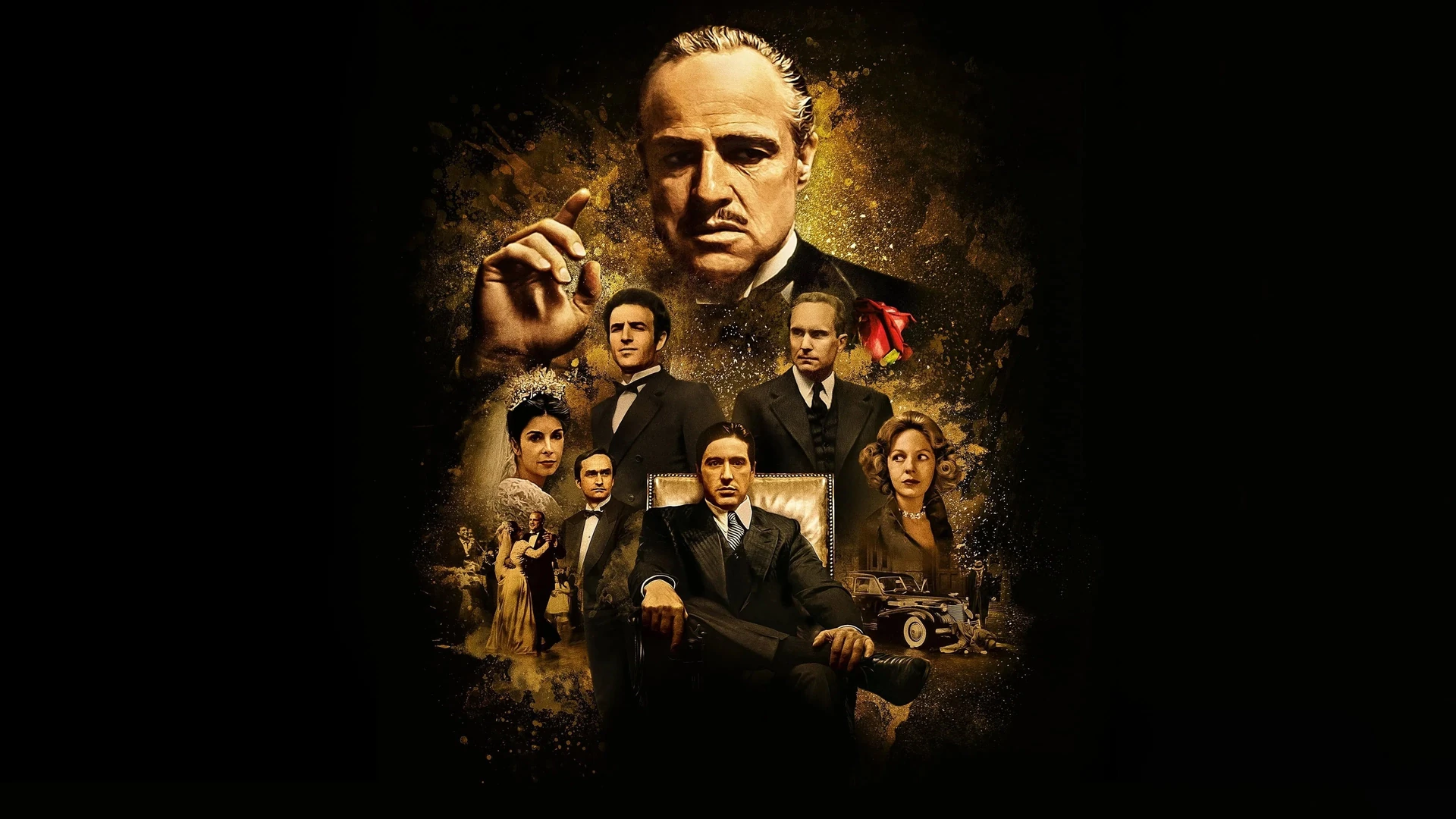Marlon Brando as Vito Corleone, an iconic figure of power and gravitas