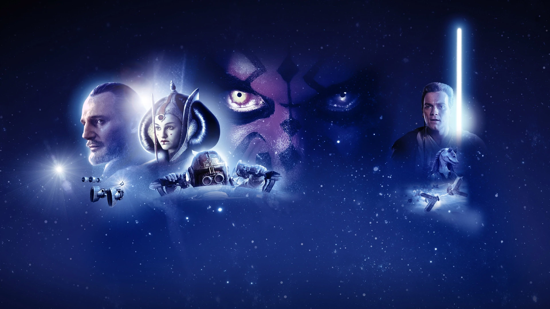 Anakin Skywalker gazes at the desert suns, a symbol of his fated journey.