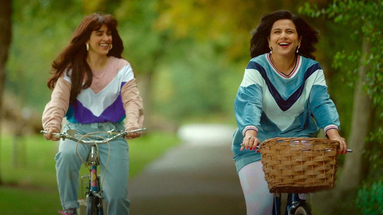 Vidya Balan as Shakuntala Devi with a blackboard full of numbers